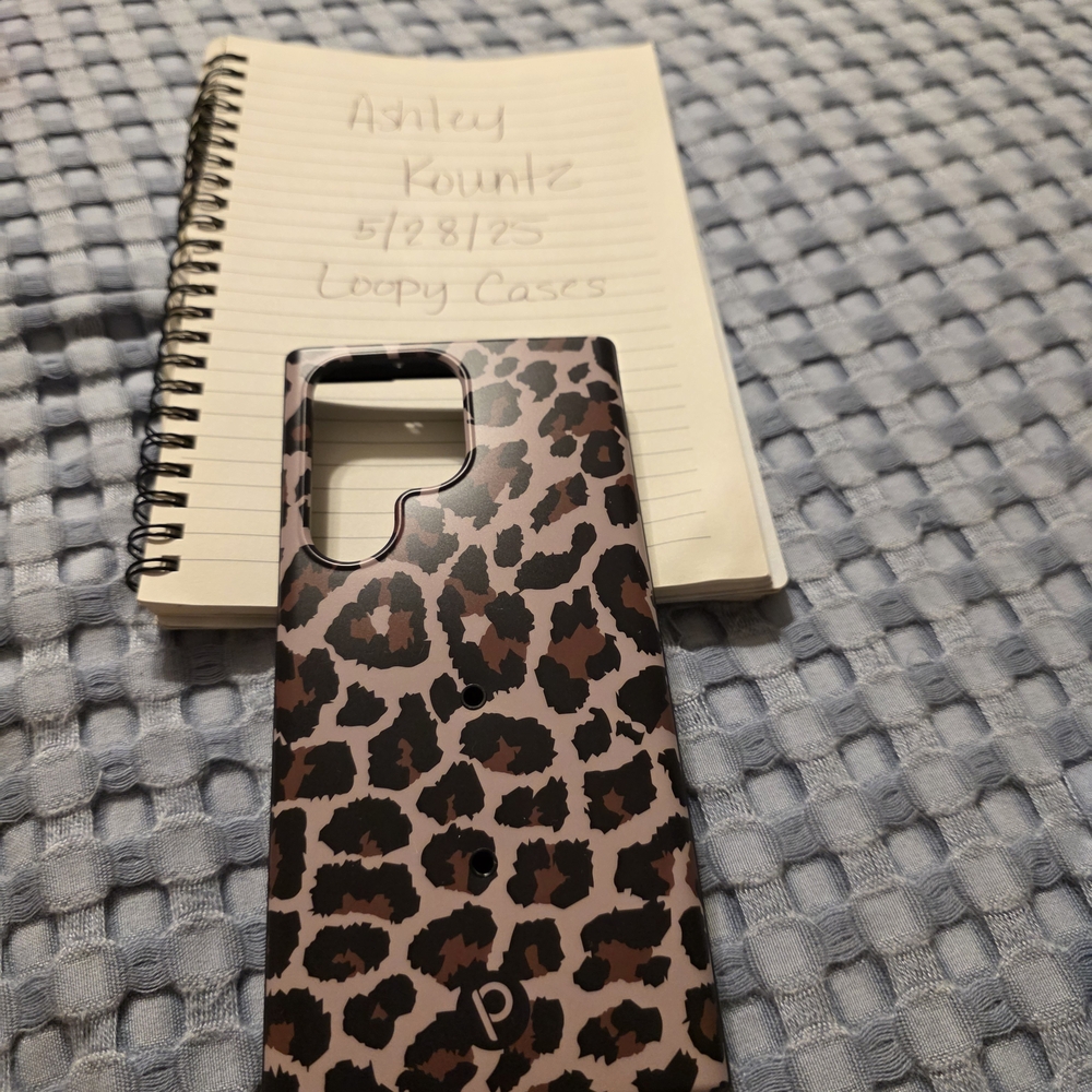 Loopy Case Black and Brown Leopard Print Phone Case